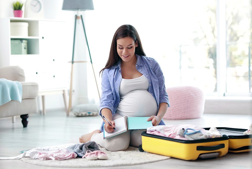 pregnancy bag packing